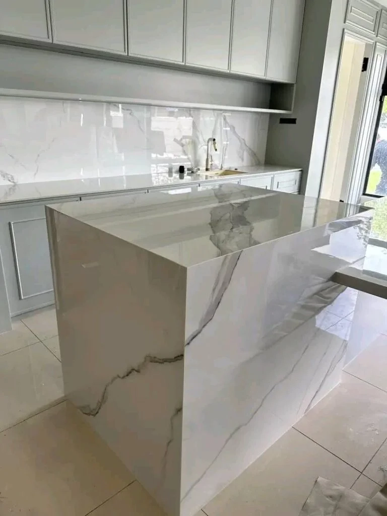 Discuss kitchen cabinet materials and color options